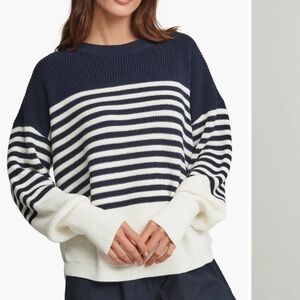 We are Sundays Alder striped 100% cotton sweater